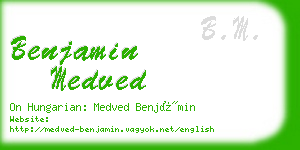 benjamin medved business card